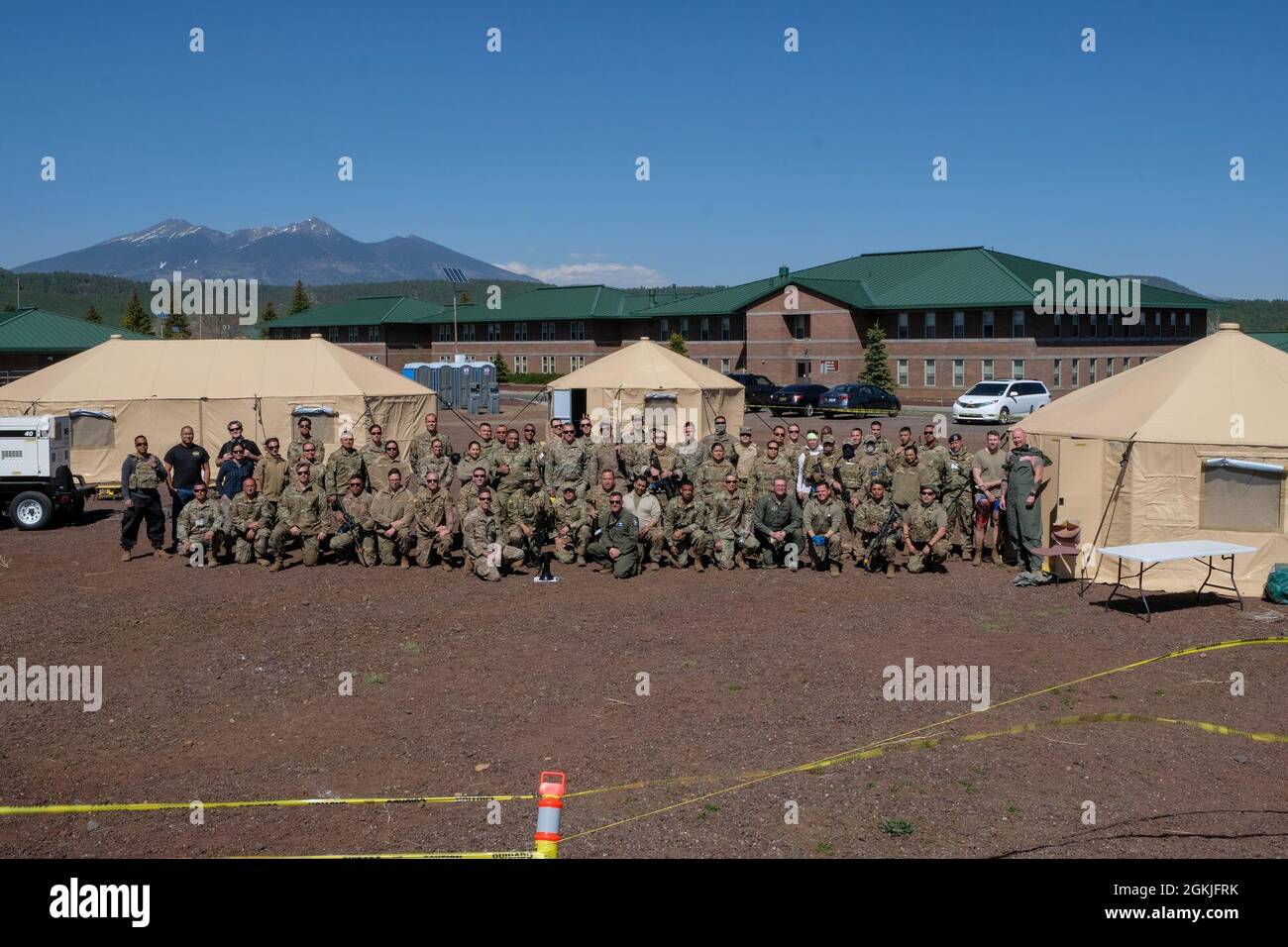 Members from the 943rd Rescue Group pose for a group picture concluding ...
