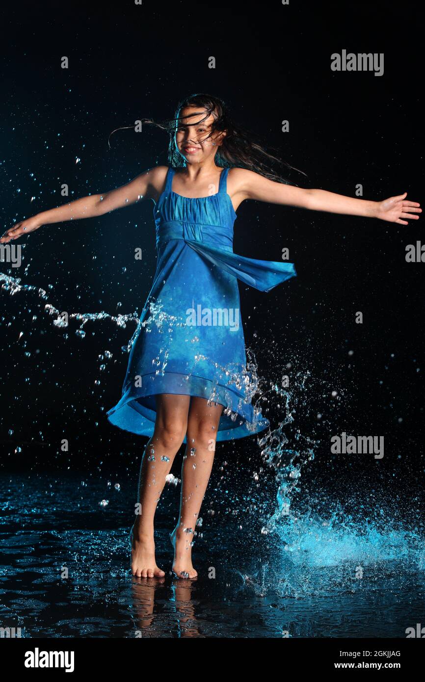 Dark aqua blue outlet dress