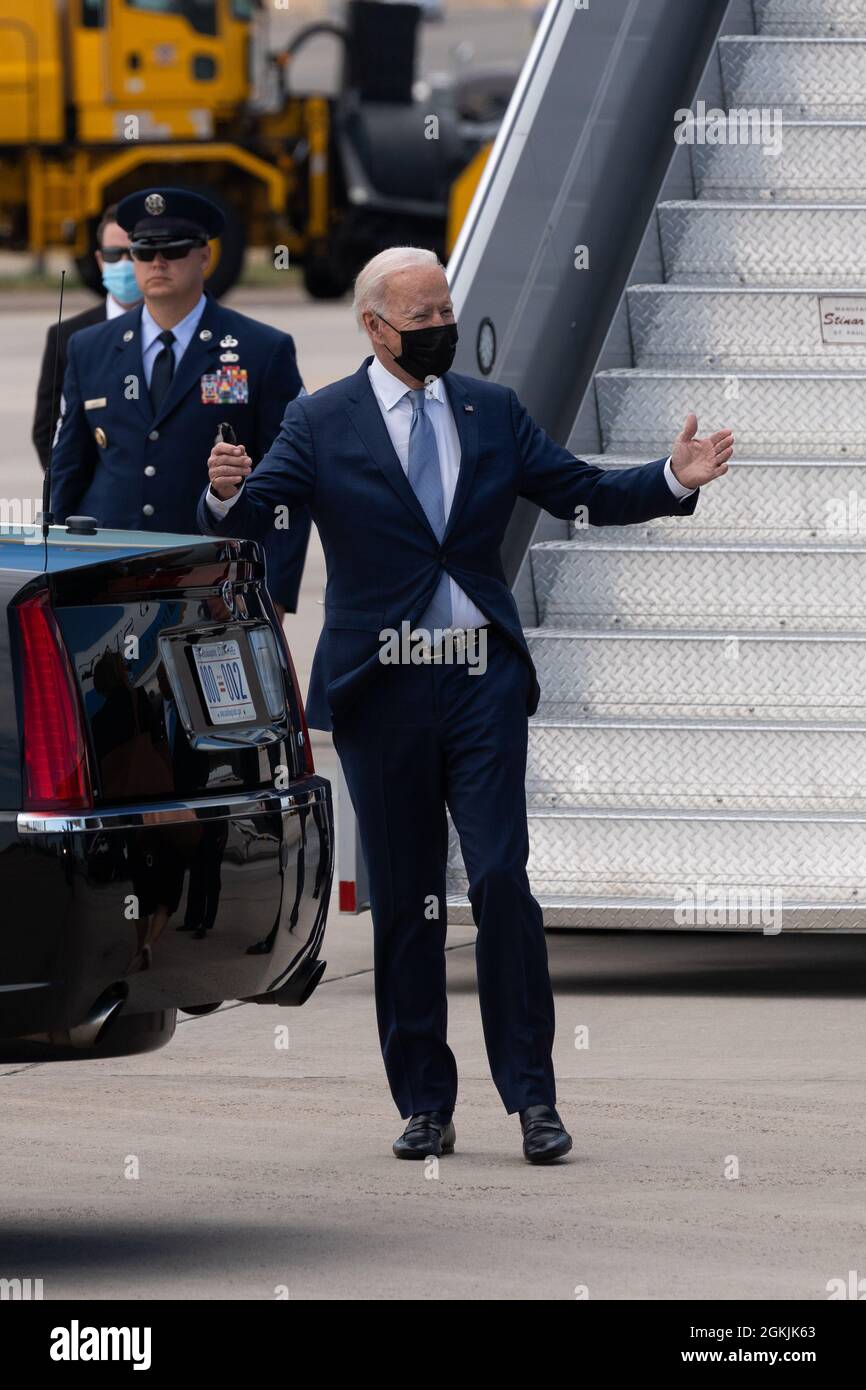 Denver, United States. 14th Sep, 2021. President Joe Biden bids