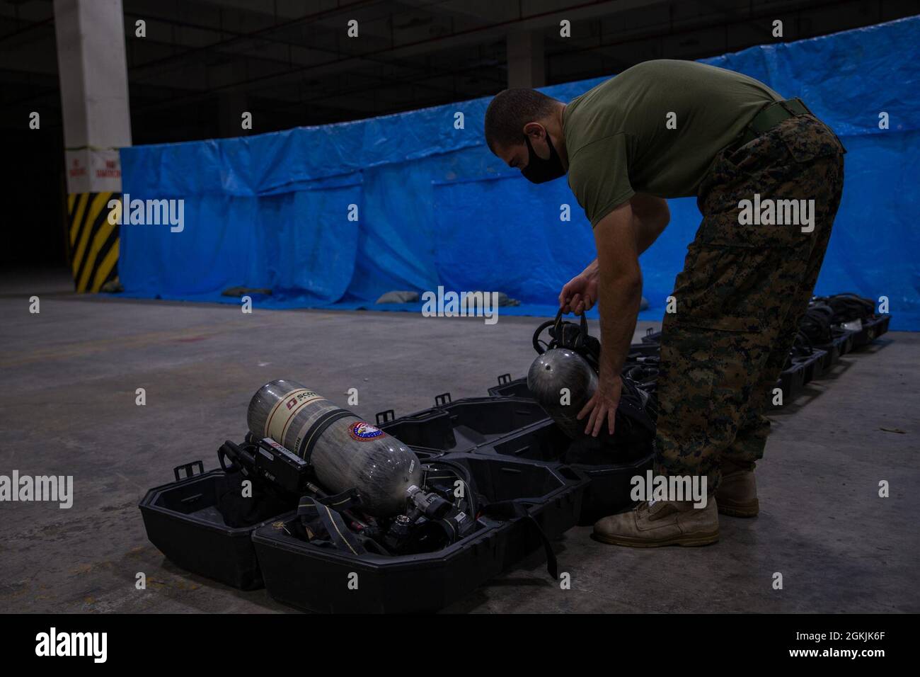 U.S. Marine Corps Cpl. Andre Ansari, A Chemical Biological.