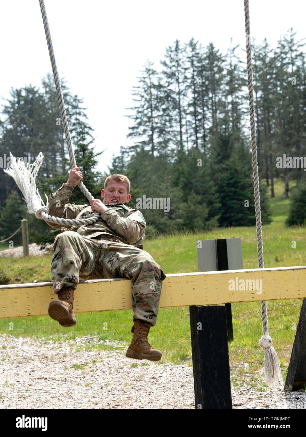 Montana Army National Guard Staff Spc. Jeffrey Lohman completes the ...