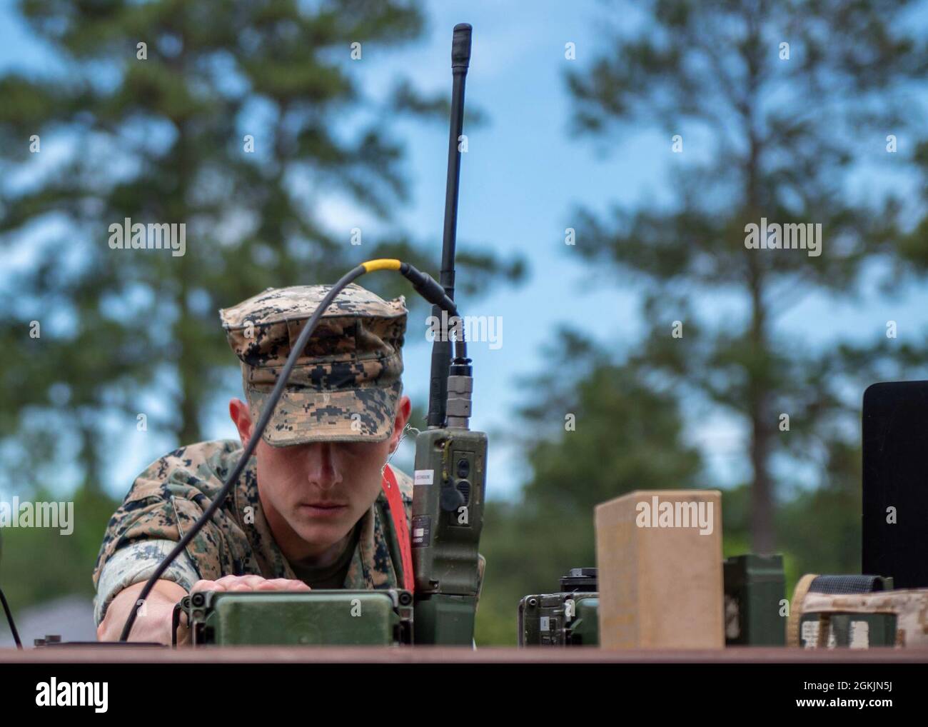 Cpl david hedges field radio operators with headquarters battalion