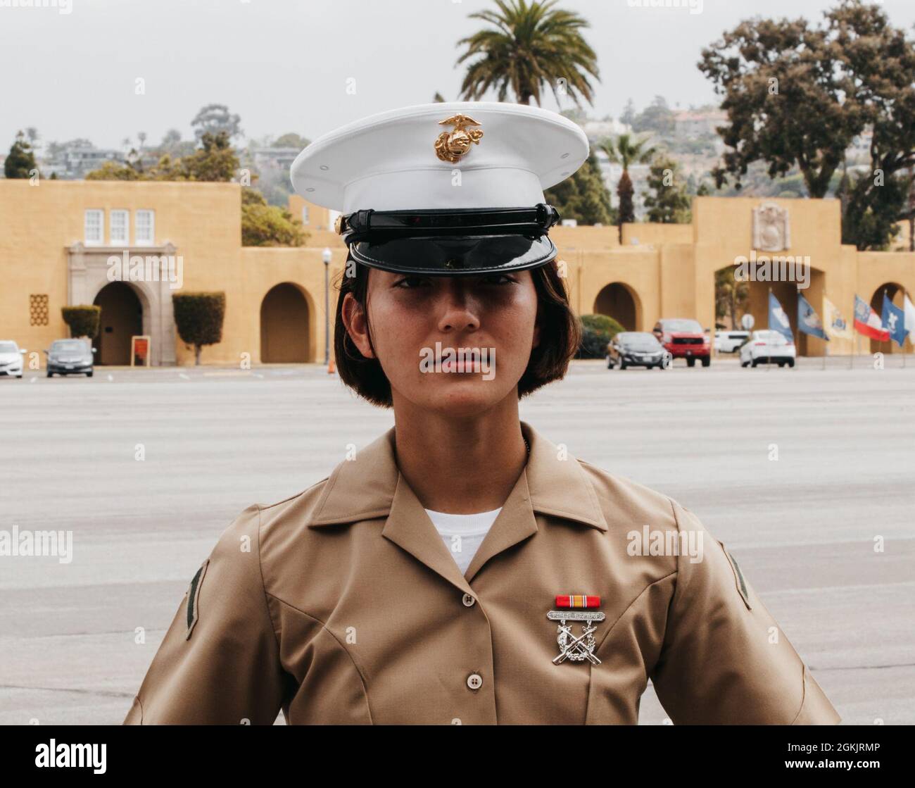 U.S. Marine Corps Pfc. Leslie Cook, a Marine with Lima Company