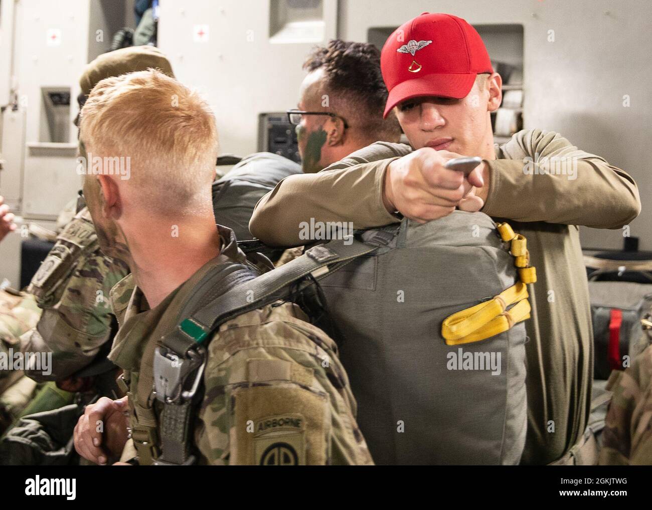 A parachute rigger assigned to 11th Quartermaster Company, Special ...