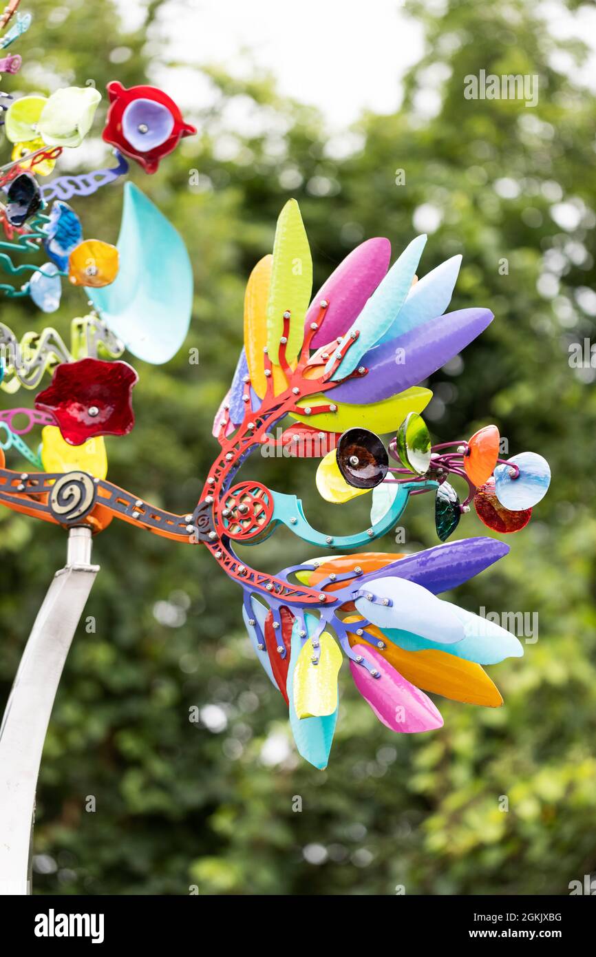 A kinetic sculpture by Andrew Carson in the Children's Garden at ...