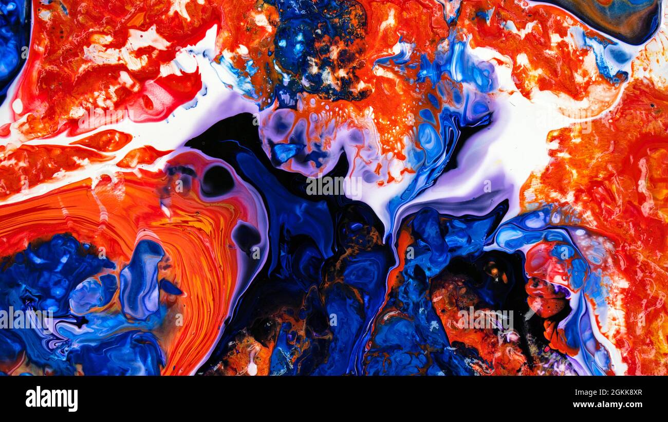 Abstract Fluid Art Painting Background. Acrylic Pour. Marble texture ...