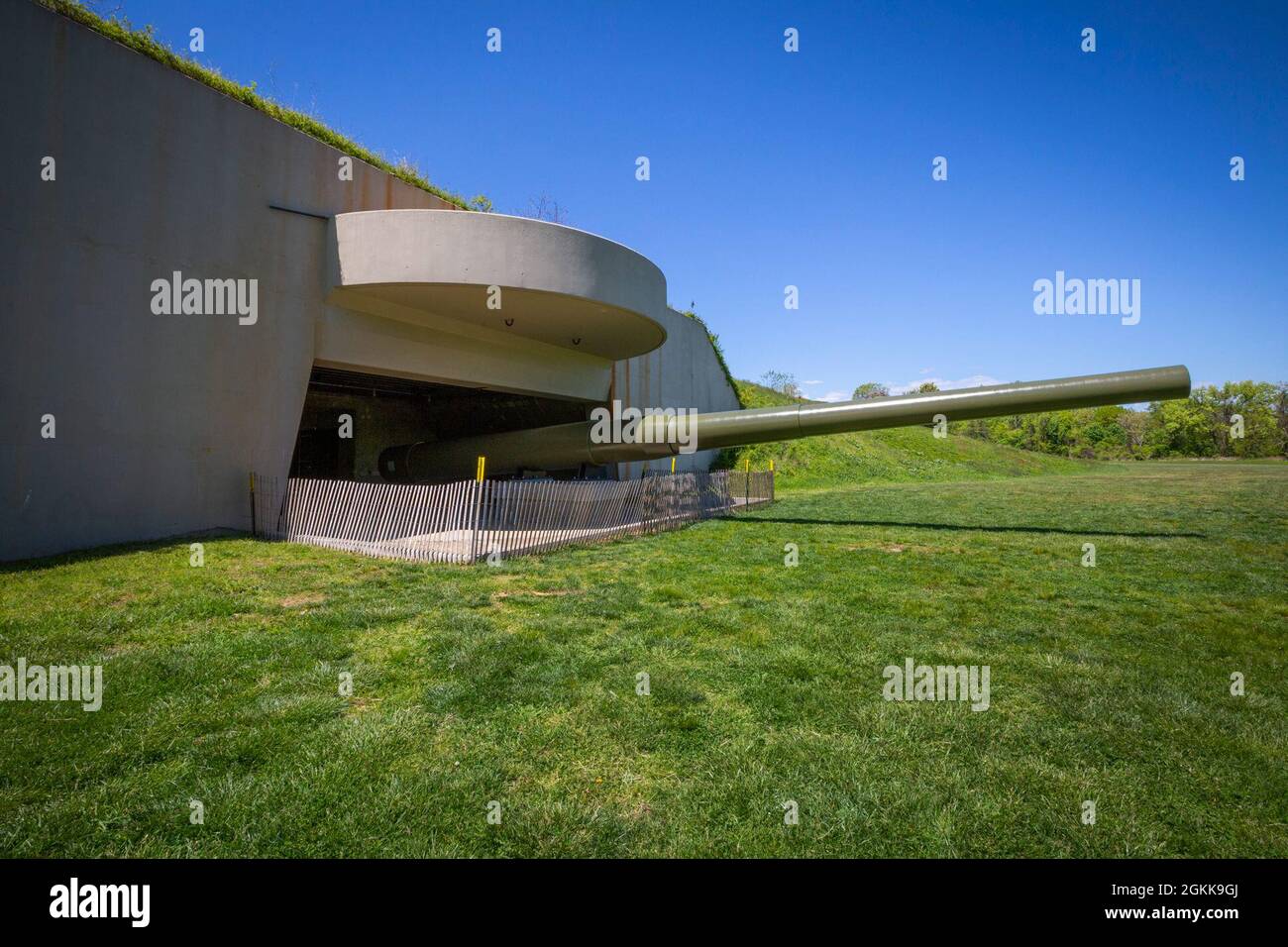 Front view of Battery Lewis casemate one at the Navesink Military