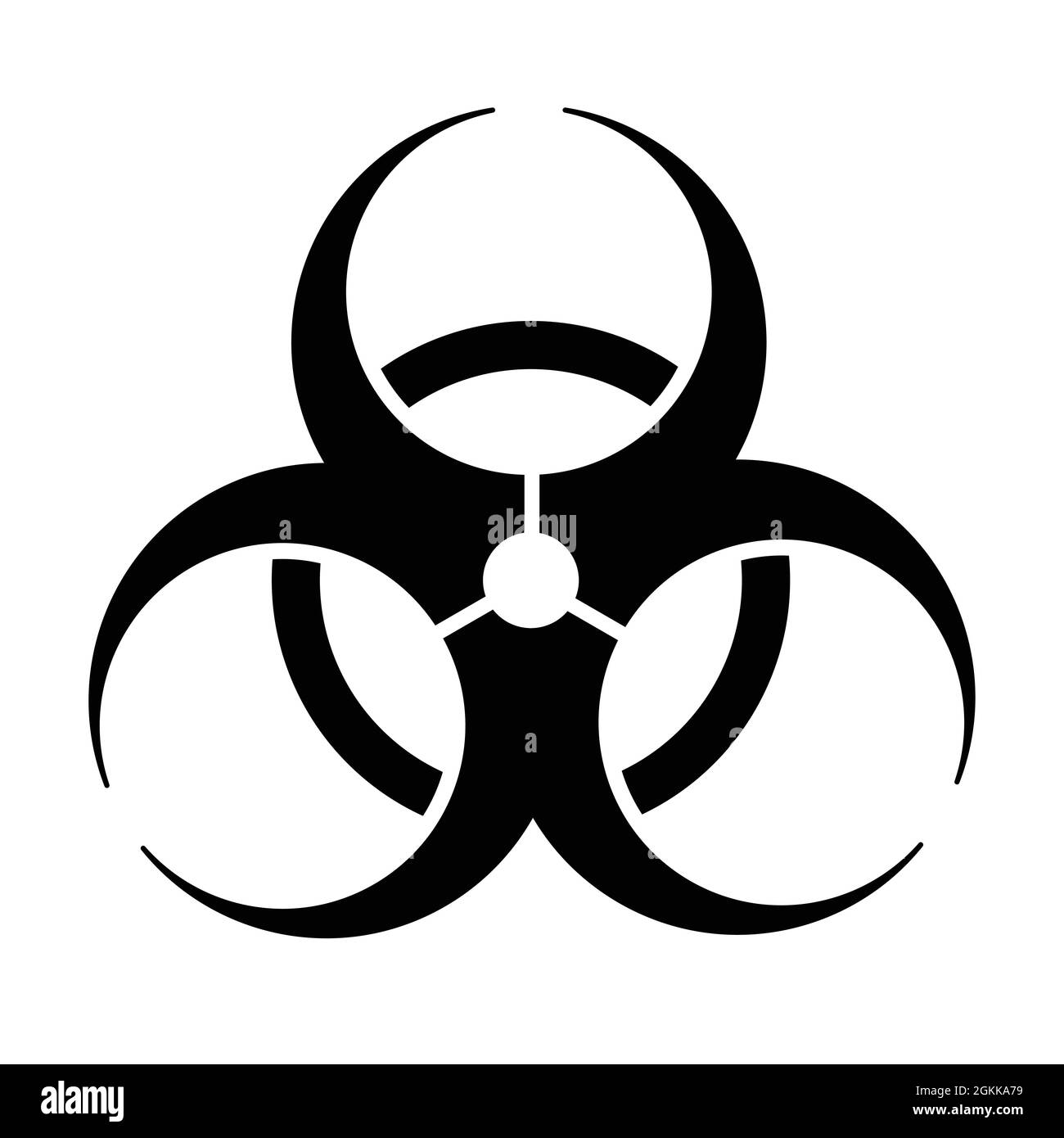biohazard icon vector for graphic design, logo, website, social media, mobile app, UI illustration Stock Vector