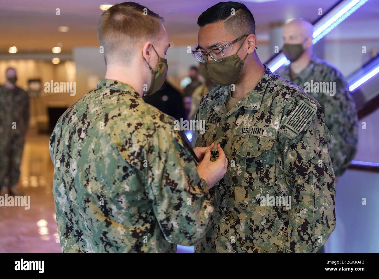 U.S. Navy Petty Officer 2nd Class Aaron Frankey, a hospital corpsman ...