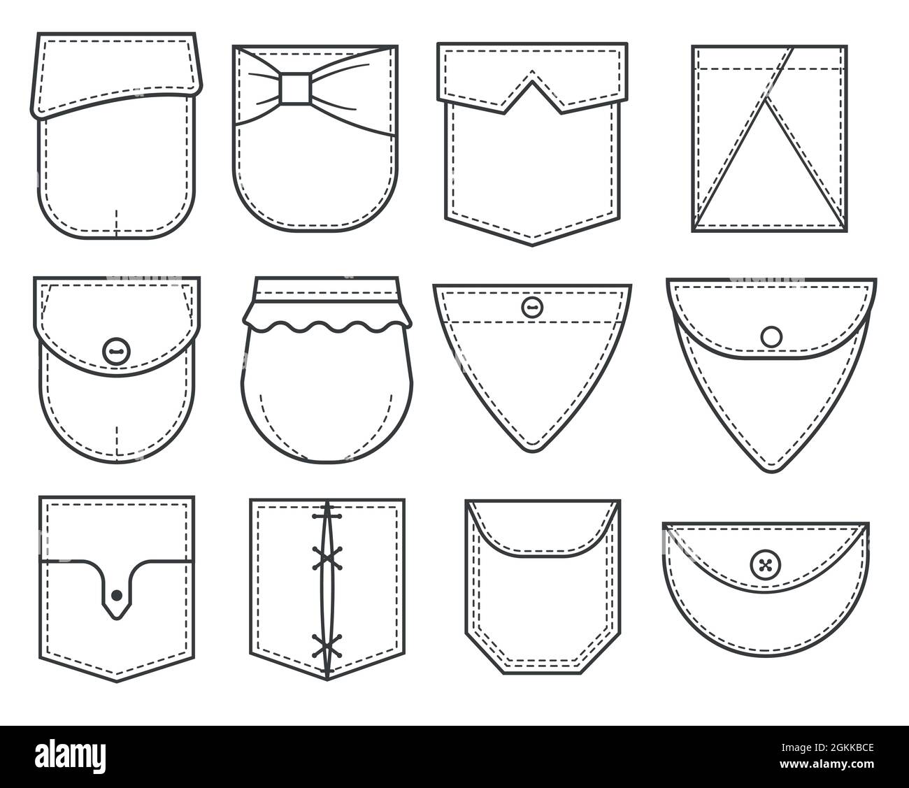 Sewing Patches Clipart Hd PNG, Patch Sewing Line Icon Vector, Line
