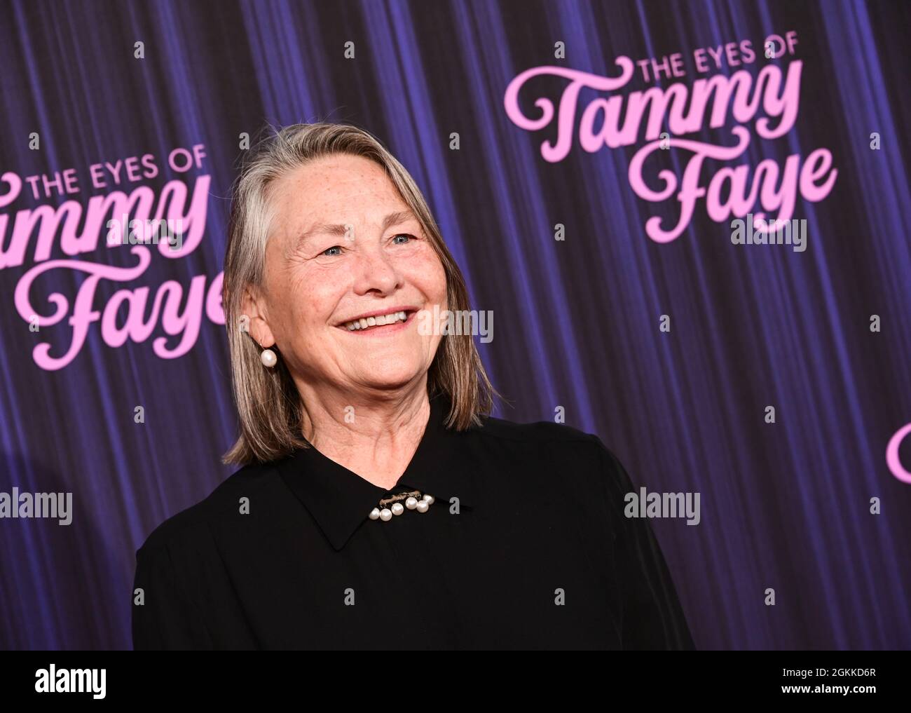 New York City, September 14, 2021. Cherry Jones attends The Eyes of Tammy Faye New York Premiere