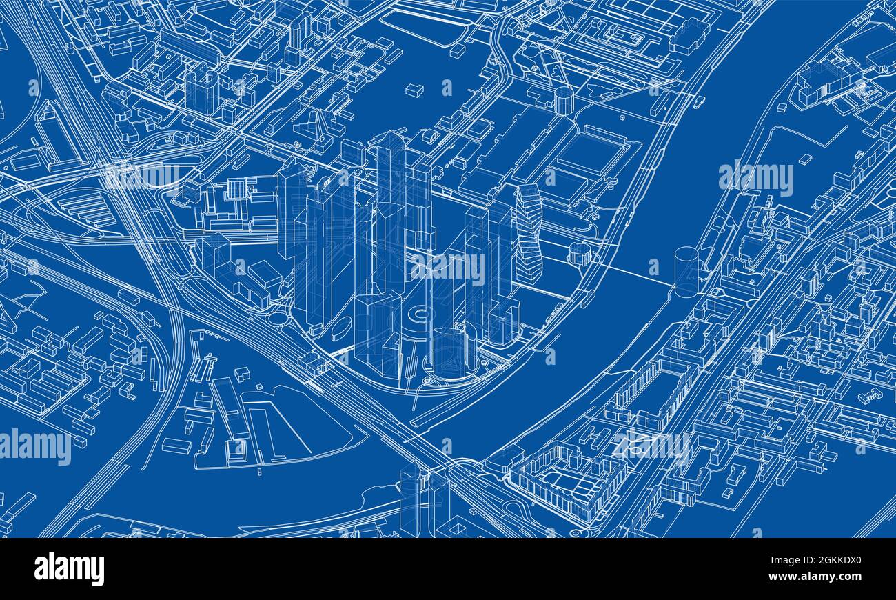 Urban modern landscape. Vector Stock Vector Image & Art - Alamy