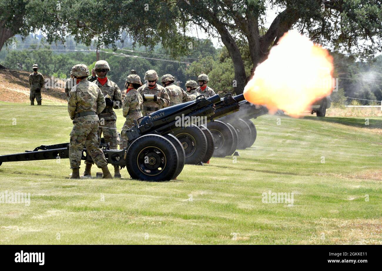 A 13gun salute was rendered by the 91st Training Division during the