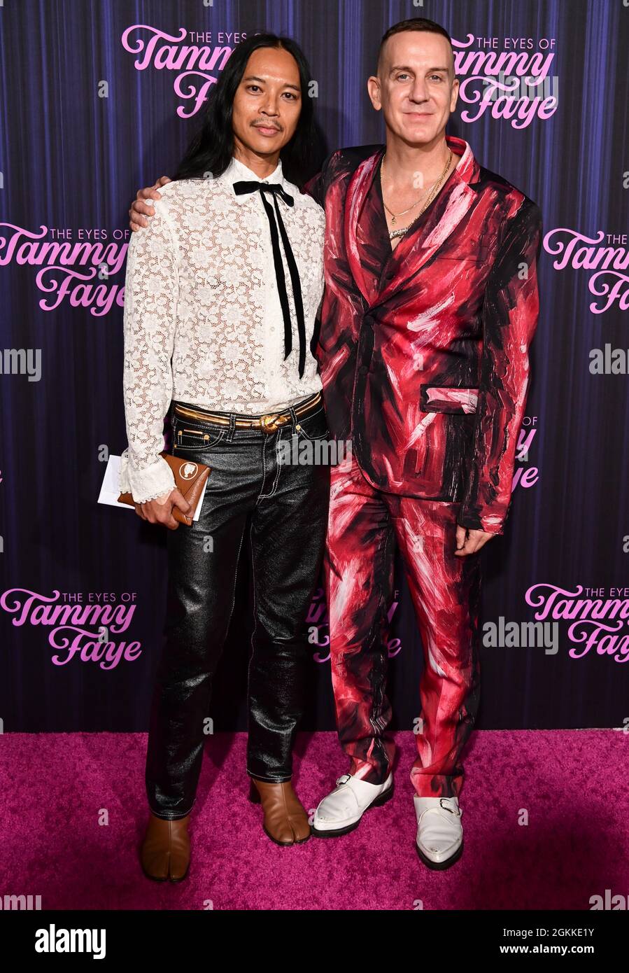 New York City, September 14, 2021. Fashion Designer Zaldi, Jeremy Scott during The Eyes of Tammy Faye New York Premiere, held at the SVA Theatre in New York City, Tuesday, September 14, 2021. Photo by Jennifer Graylock-Graylock.com 917-519-7666 Stock Photo