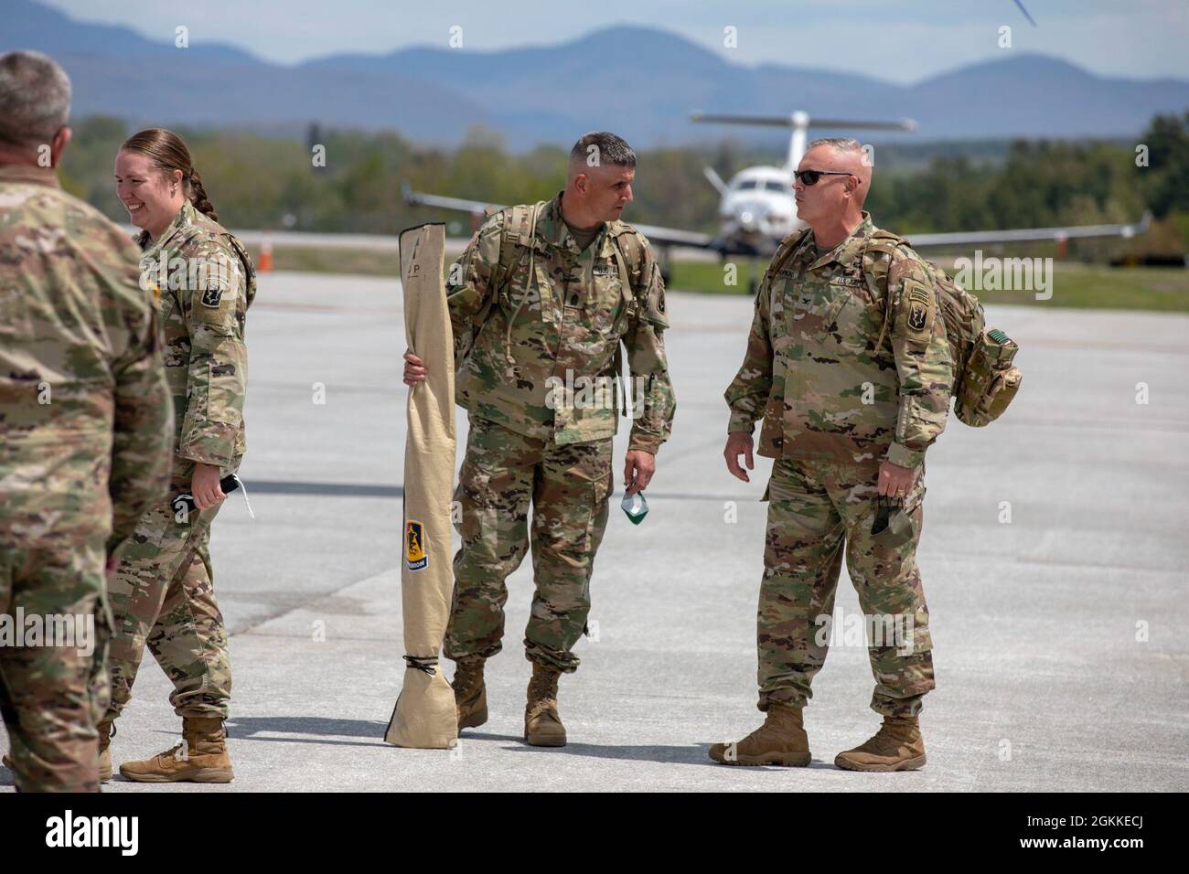U.S. Army Soldiers of Headquarters Company, 86th Infantry Brigade