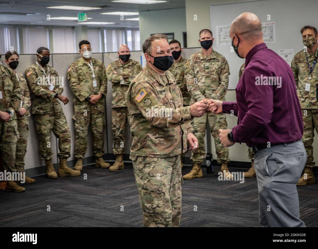 Army Maj. Scott Dearie, of Joint Task Force Steelhead, the Washington