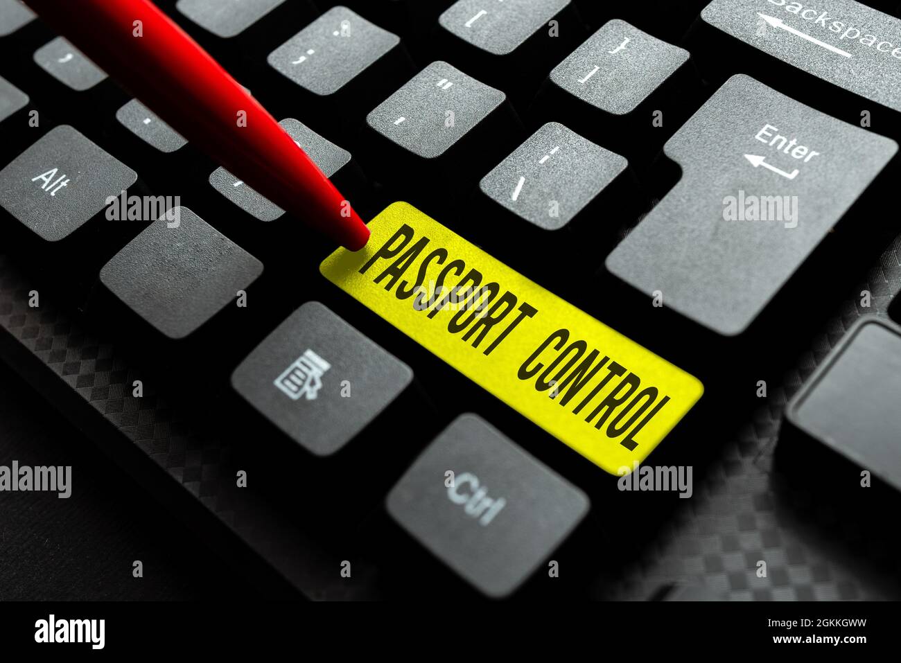 Writing displaying text Passport Control. Word Written on the area in