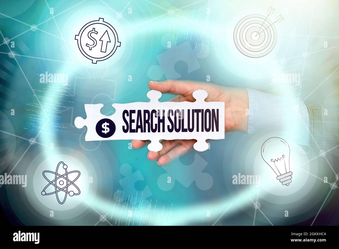 Text sign showing Search Solution. Word for an action or process of ...