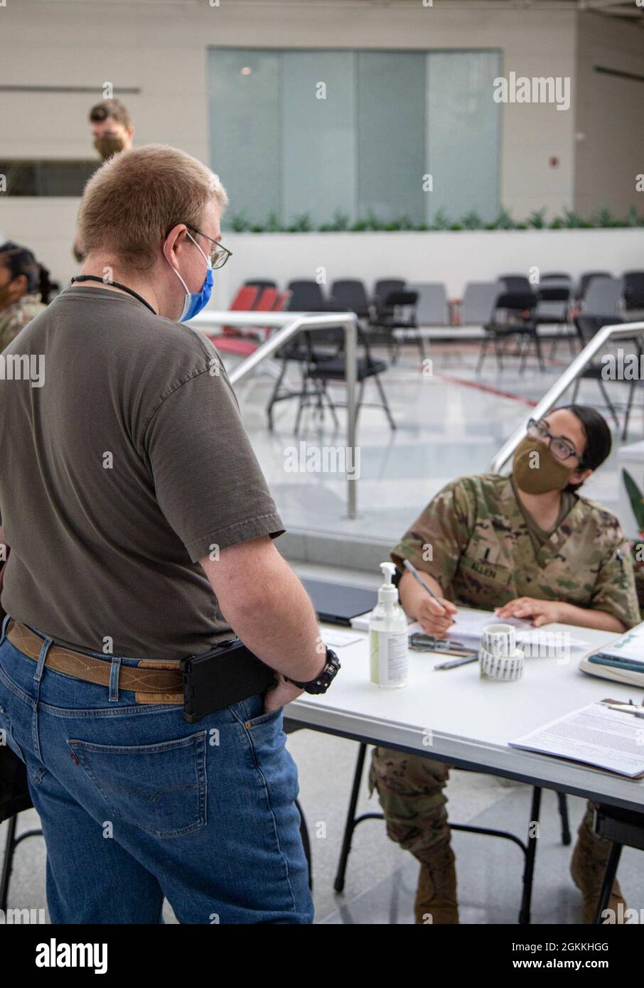 U.S. Army 1st Lt. Kirsten Allen of the Maryland State Medical