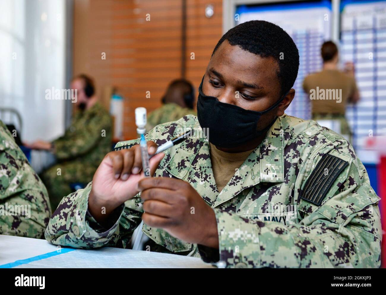 U.S. Navy Petty Officer 2nd Class Emil Brandly, a native of Glenmora