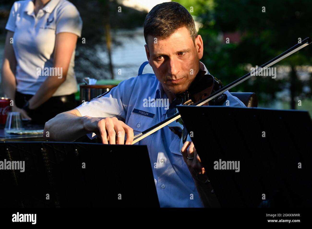 Air Force Band first violinist Chief Master Sgt. Henry Tyszler