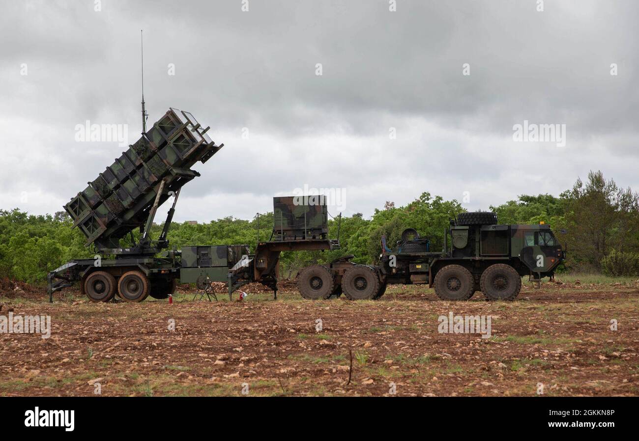 The 5th Battalion, 7th Air Defense Artillery's U.S. Army Patriot Missile  Systems arrived in Croatia May 17, 2021 to participate in DEFENDER-Europe  21 associated exercise Astral Knight 21 and exercise Immediate Response