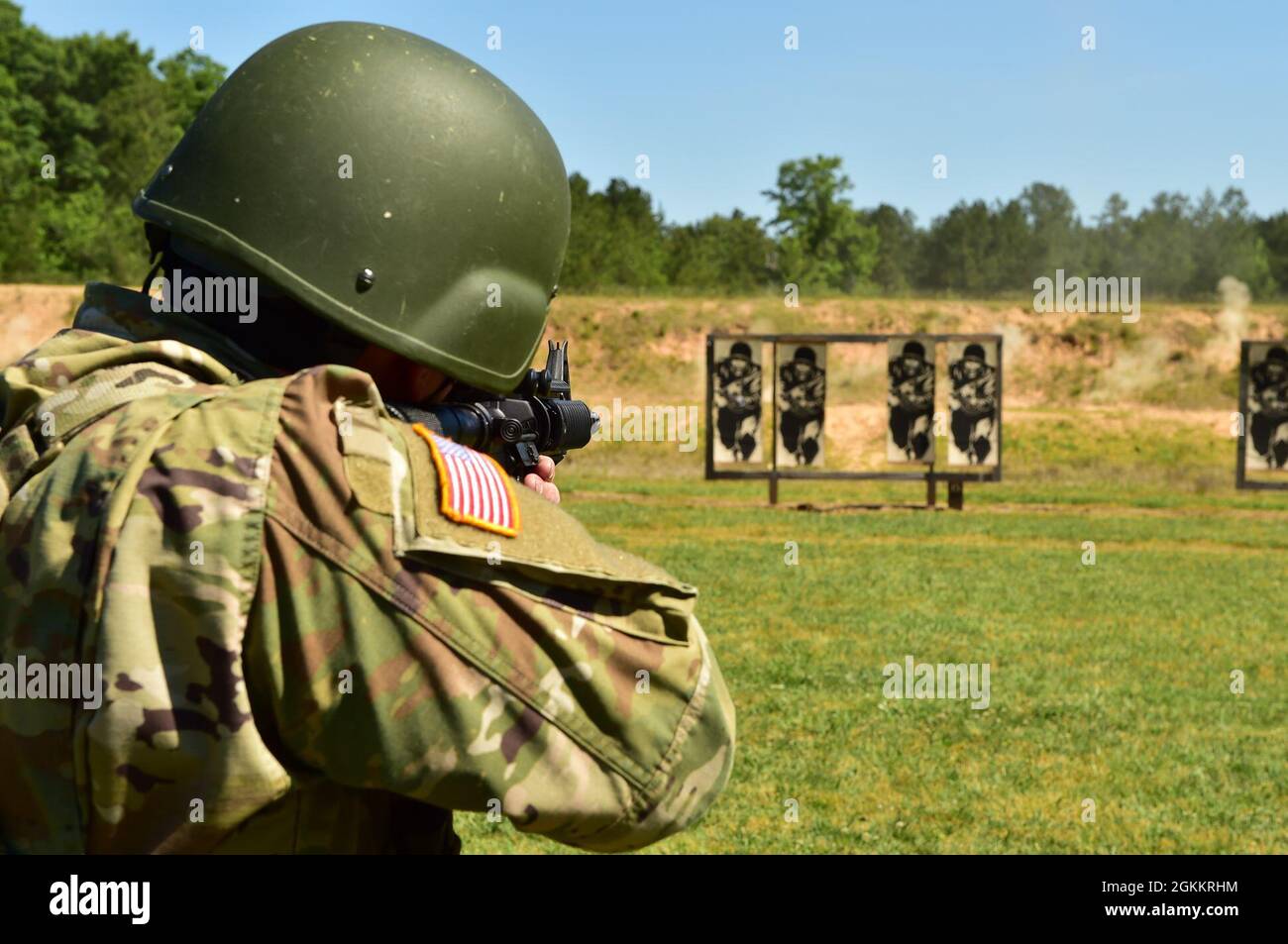 Camp Butner Ranges Competitors engage their targets at close proximity May 19, 2021 during ...