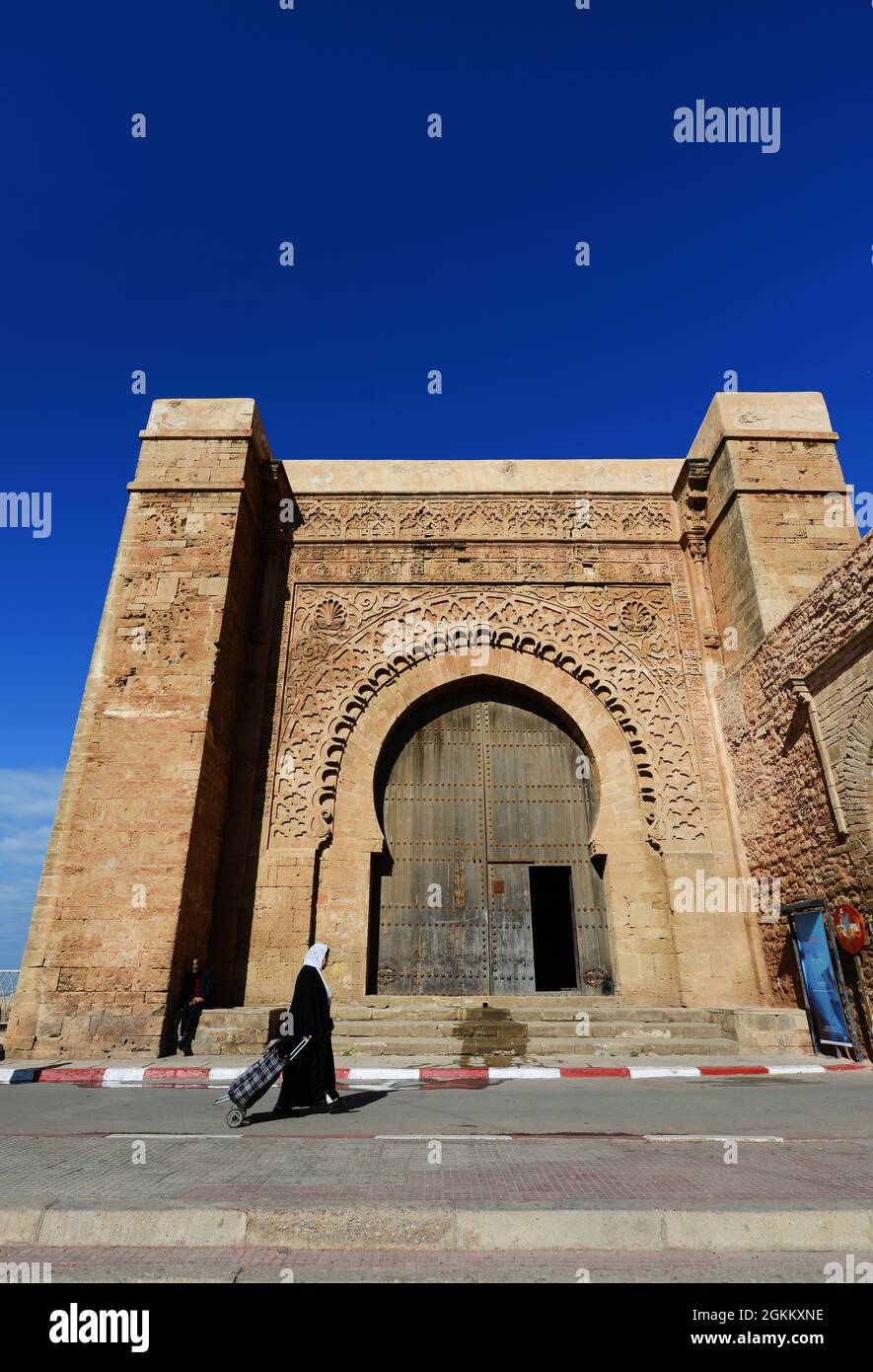Gate to the Kasbah of the Oudayas in Rabat, Morocco Stock Photo - Alamy