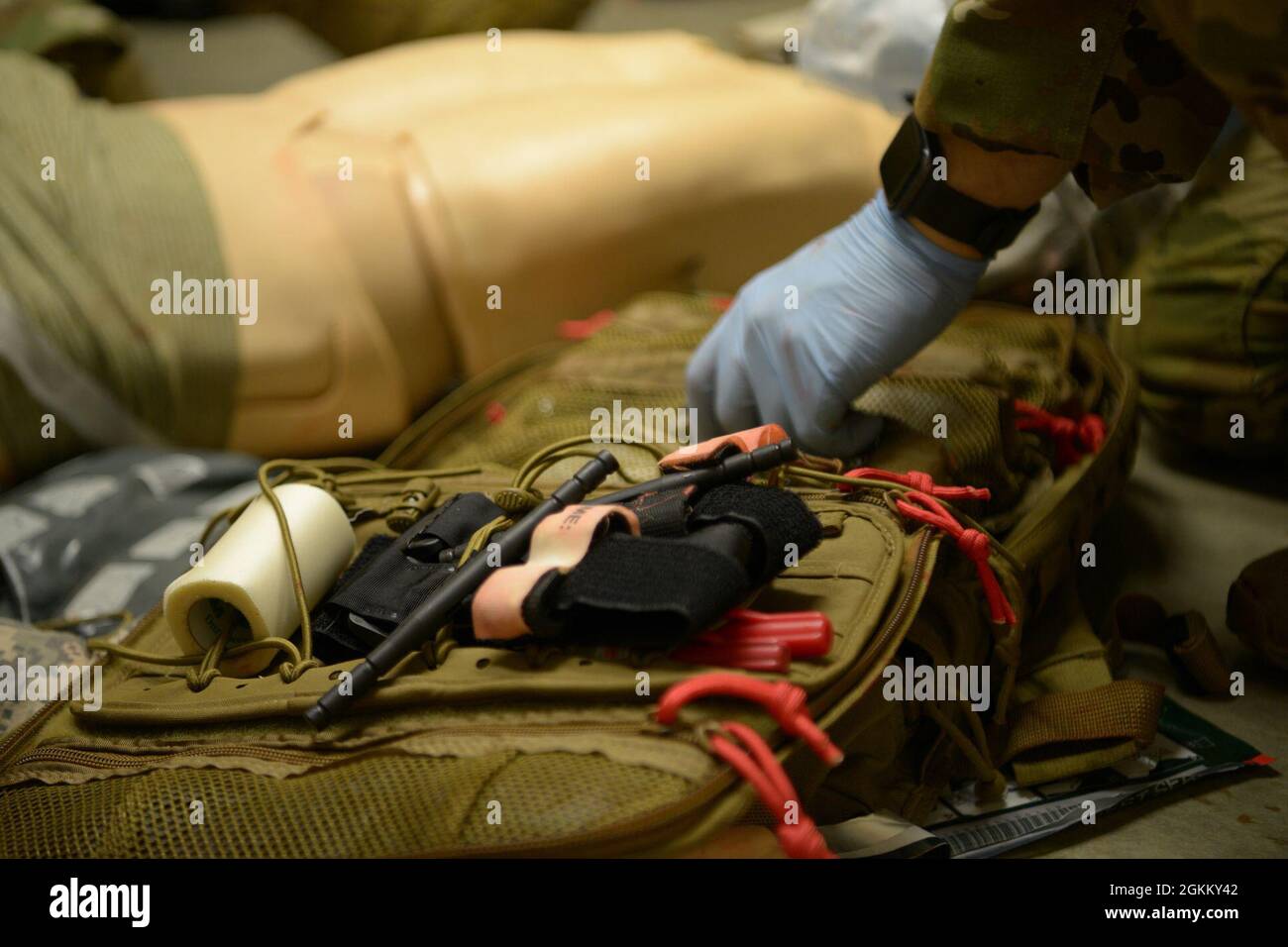 While conducting their annual training at Camp Ripley Training Center ...