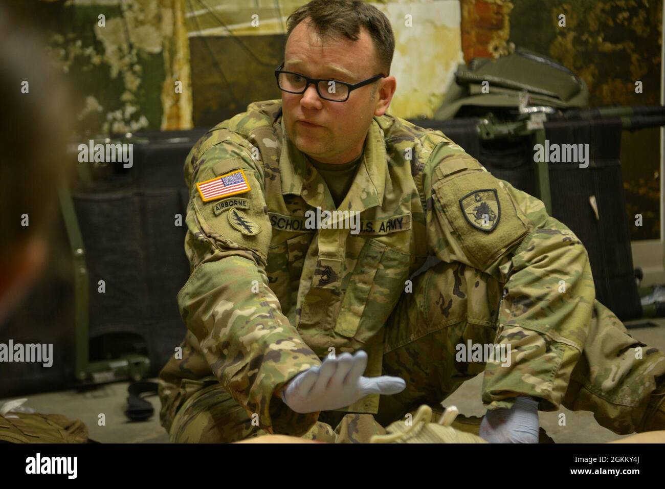 While conducting their annual training at Camp Ripley Training Center ...
