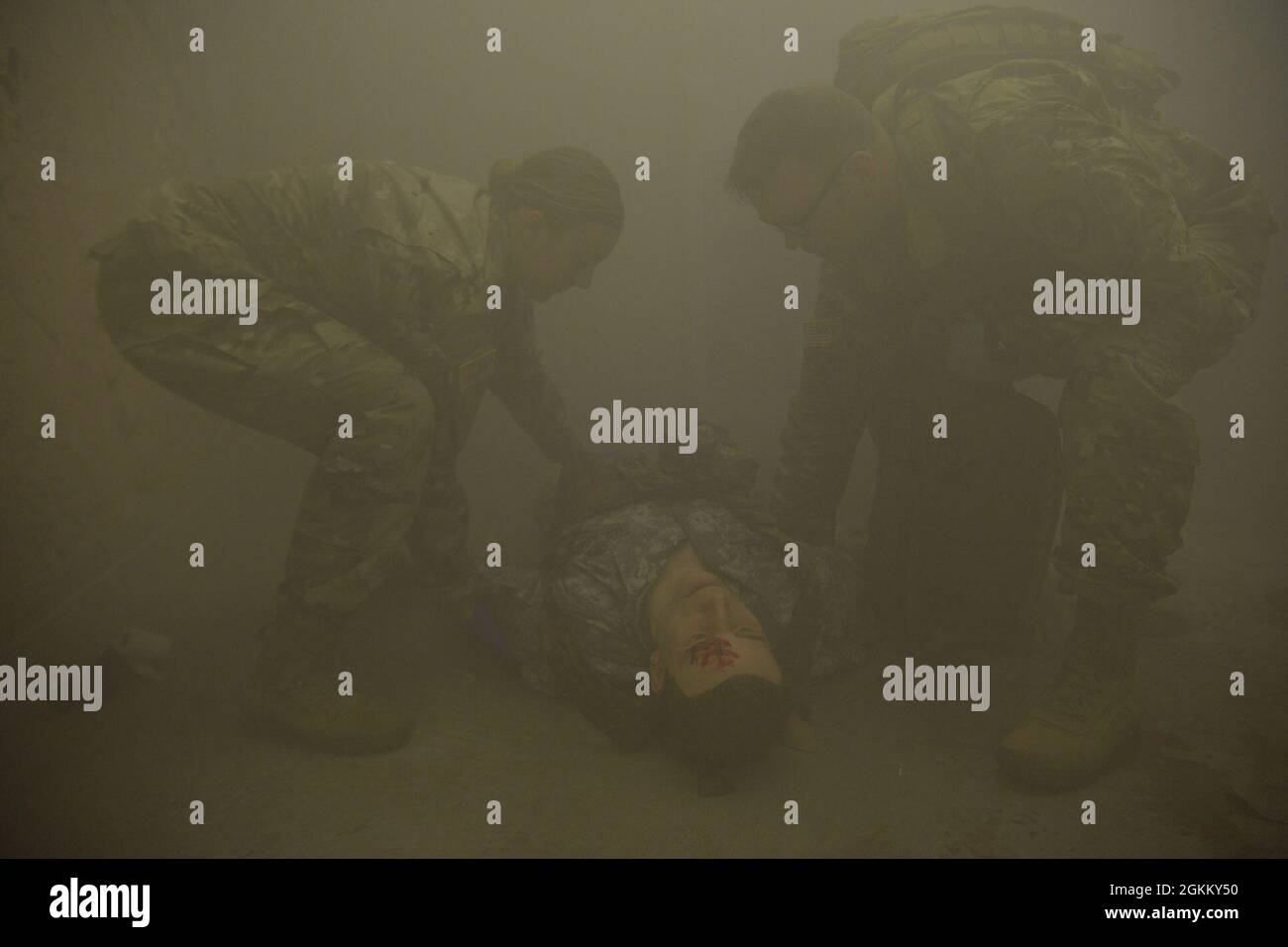 While conducting their annual training at Camp Ripley Training Center ...