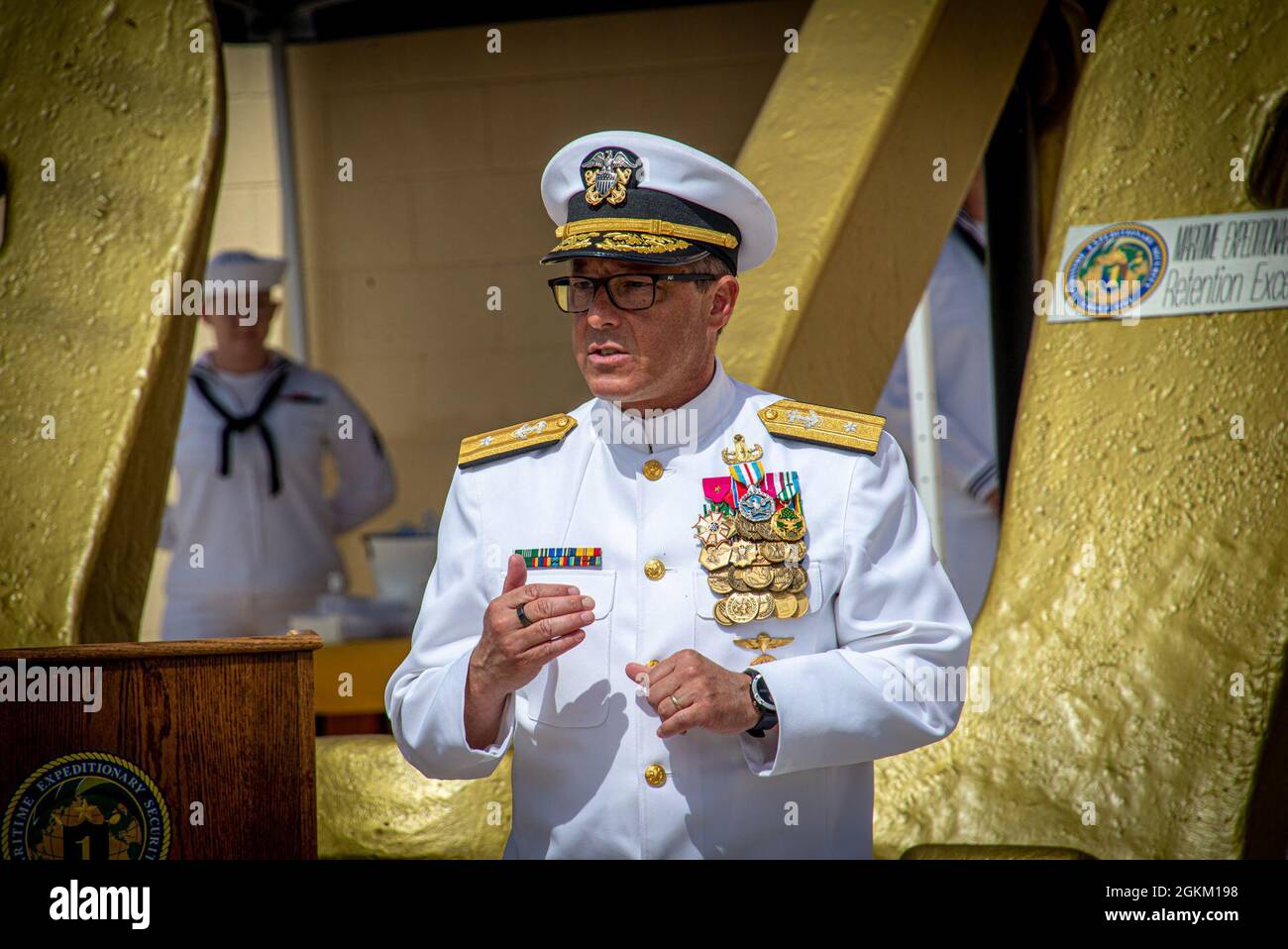 IMPERIAL BEACH, Calif. (May 21, 2021) Rear Adm. Joseph DiGuardo, the commander of Navy