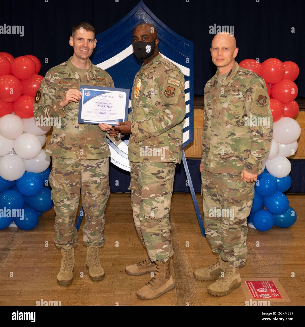 U.S. Air Force Tech. Sgt. Chas Poteat, master sergeant select with the ...