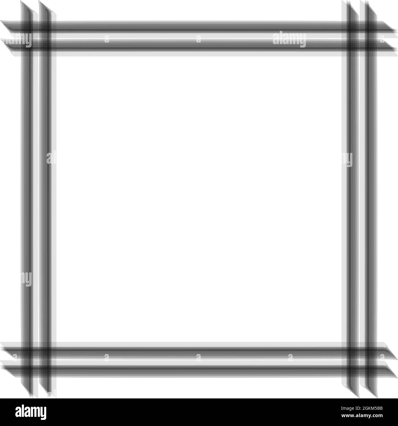 Abstract blurred no focus photo frame, vector square frame no focus Stock Vector
