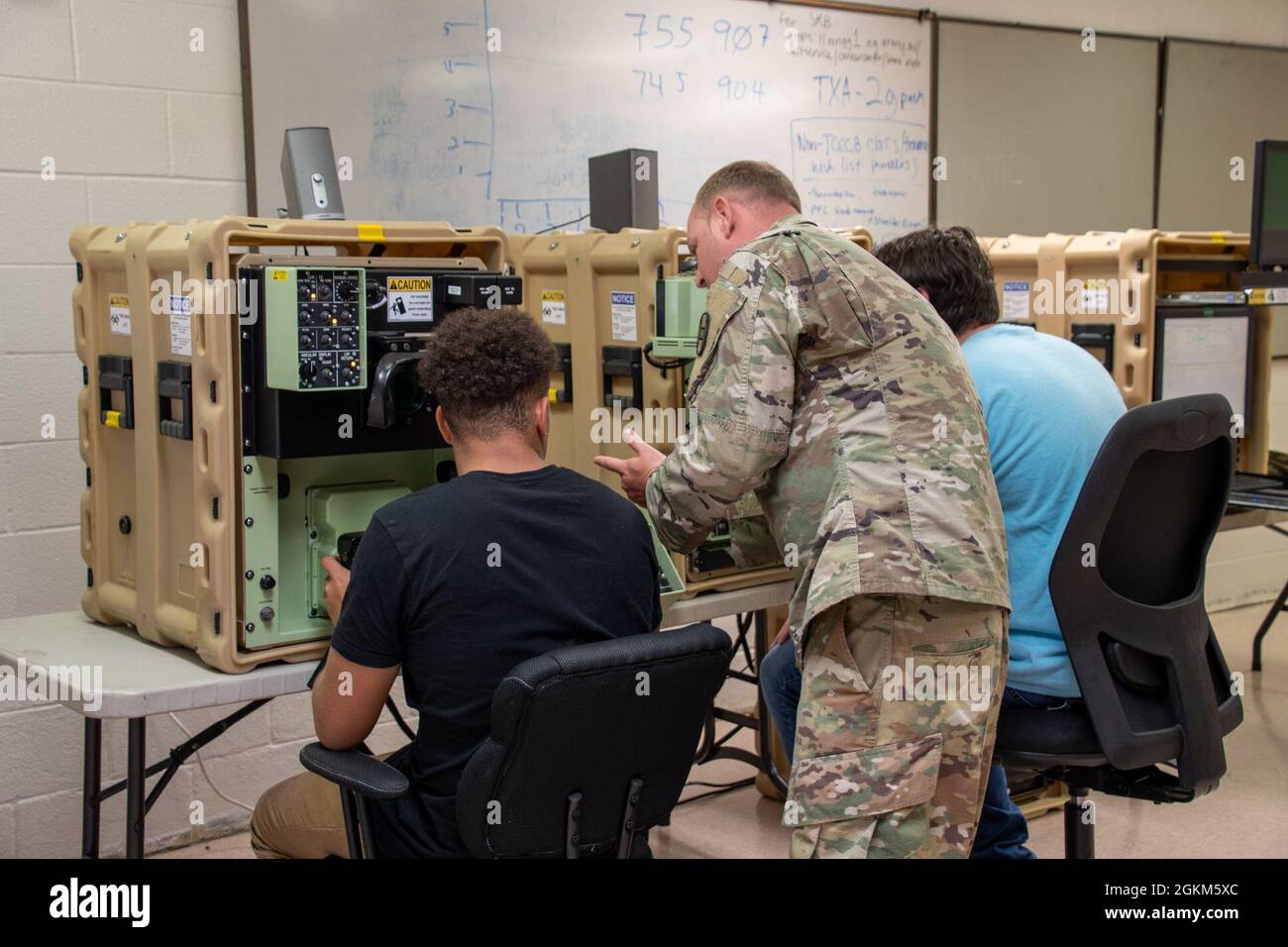 A North Carolina National Guard Soldier assigned to the 1st Battalion