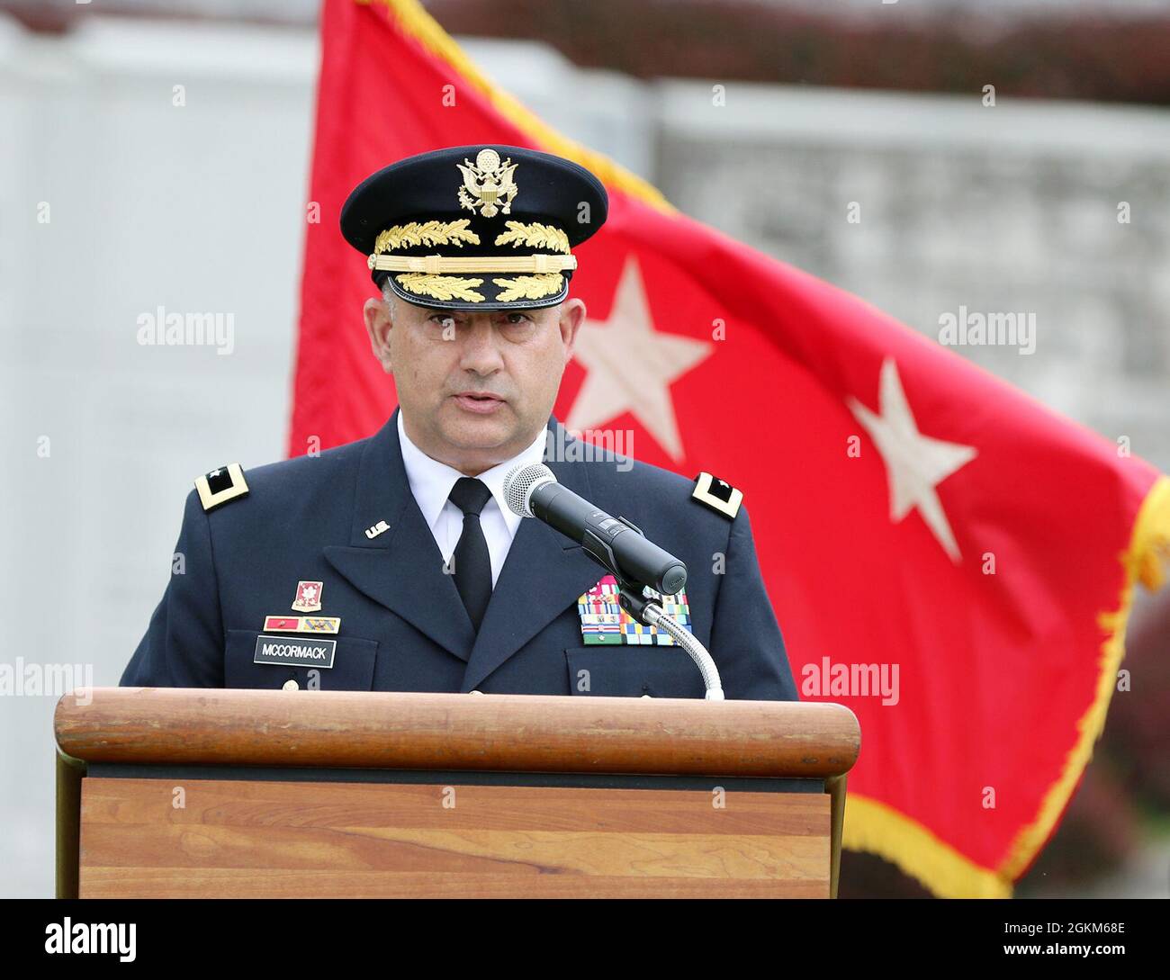 Maj. Gen. Mark McCormack, commander of the 28th Infantry Division, Pa ...