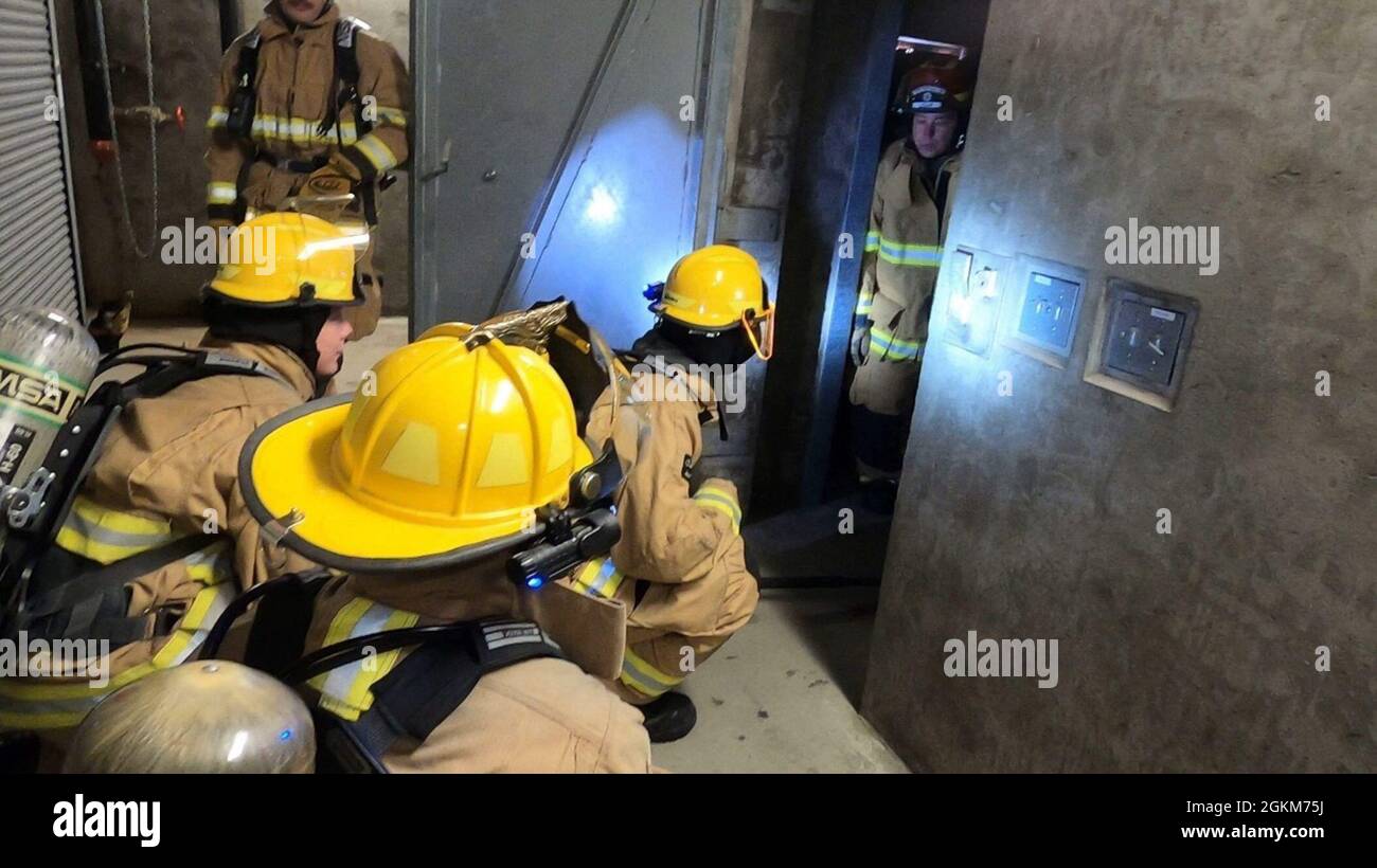In April, the 176 CES Fire Department trained to save lives during a “Super Drill” held at the Anchorage Fire Department Training Center. The training included residential and large-area sized building searches, firefighter-down drills, high-rise firefighting tactics, rapid intervention team (RIT) operations, and more Stock Photo