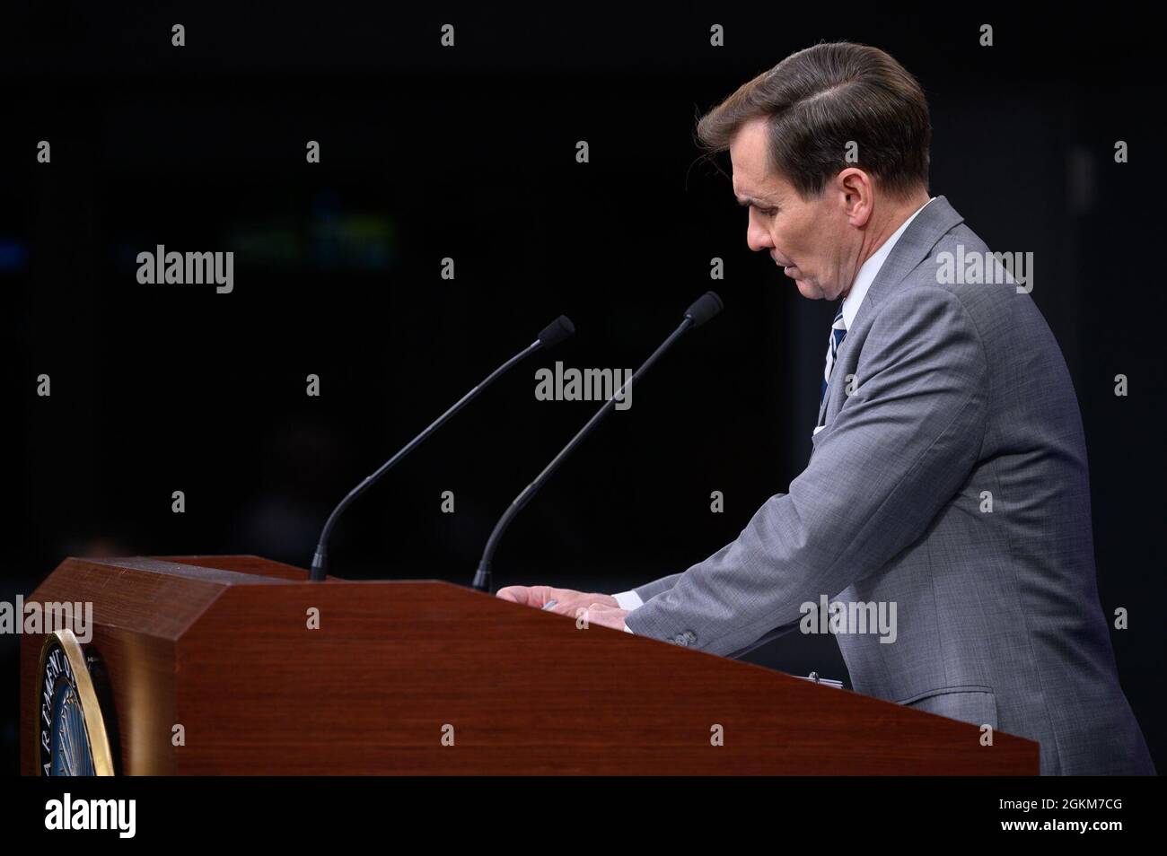 Pentagon Press Secretary John F. Kirby holds a press briefing, at the