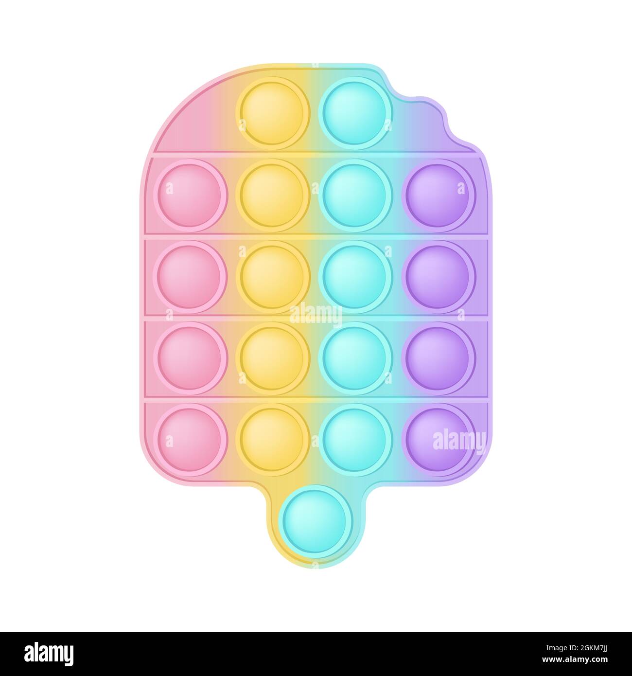 Pop it a fashionable silicon toy for fidgets. Addictive anti-stress ice  cream toy in pastel colors. Bubble sensory developing popit sundae for  kids. V Stock Vector Image & Art - Alamy