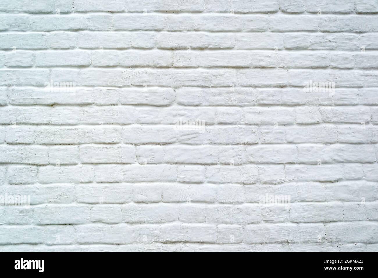 White grunge old brick wall for texture or background Stock Photo