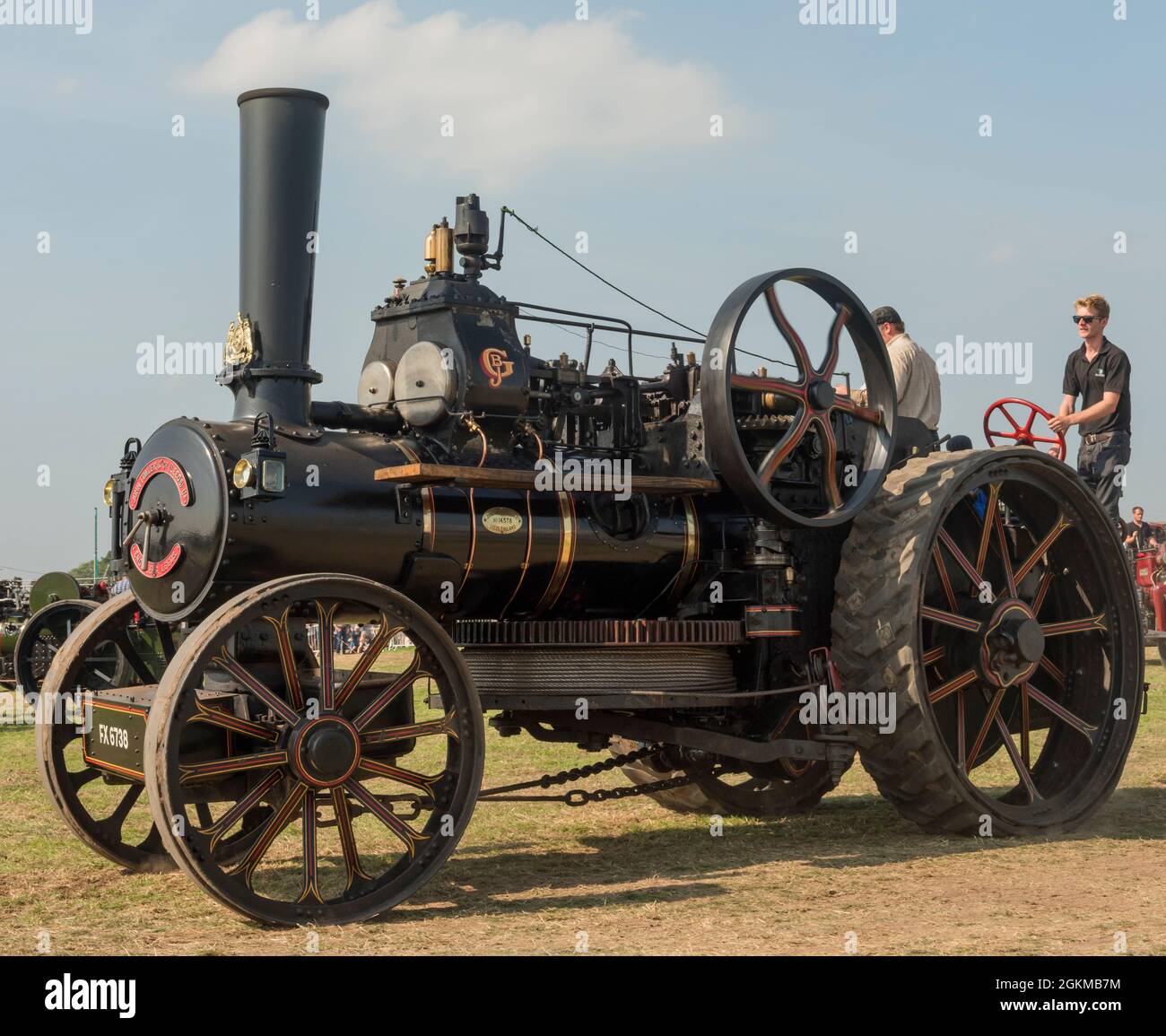 Steam traction rally Cheshire England UK Stock Photo Alamy