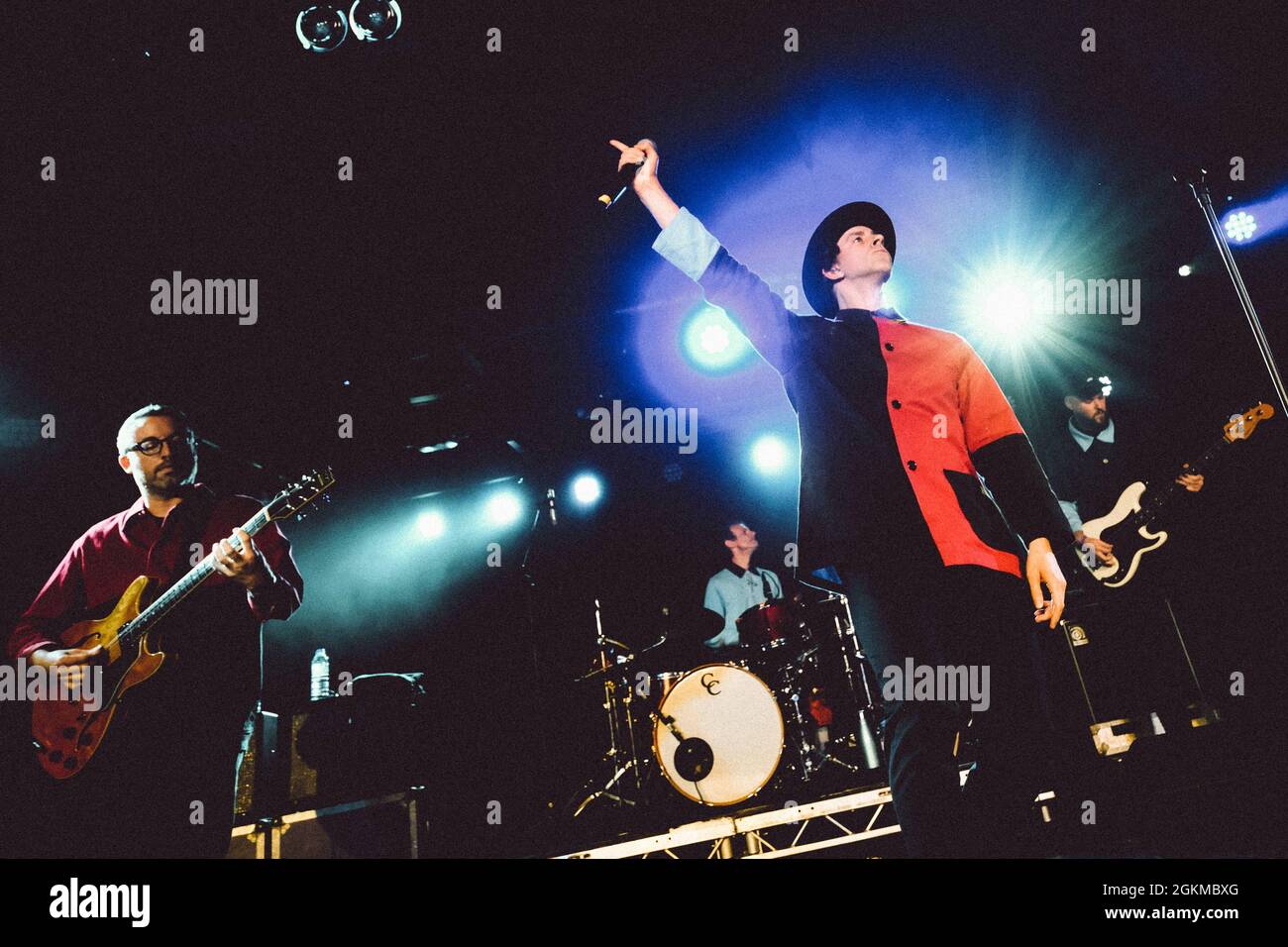 Newcastle, UK - 14.09.21: Maximo Park perform onstage at Newcastle University Students Union. The band performed their most recent album, Nature Always Wins, and second album Our Earthly Pleasures, in full. Photo Credit: Thomas Jackson / Alamy Live News. Stock Photo