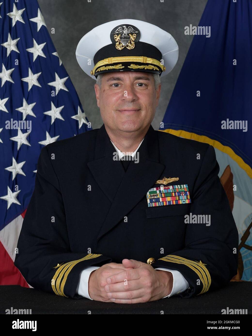 210525-N-XX139-0017 PENSACOLA, Fla. (May 25, 2021) Official portrait of Cmdr. Michael Tiefel, executive officer of the Center for Information Warfare Training. With four schoolhouse commands, a detachment, and training sites throughout the United States and Japan, CIWT trains approximately 26,000 students every year, delivering trained information warfare professionals to the Navy and joint services. CIWT also offers more than 200 courses for cryptologic technicians, intelligence specialists, information systems technicians, electronics technicians, and officers in the information warfare comm Stock Photo