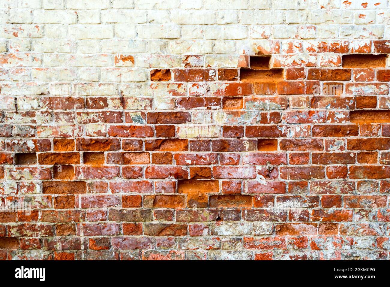 Background of old vintage brick wall texture Stock Photo - Alamy