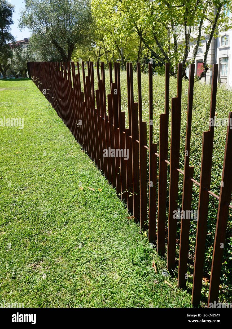Vertical shot fence barrier hi-res stock photography and images - Alamy