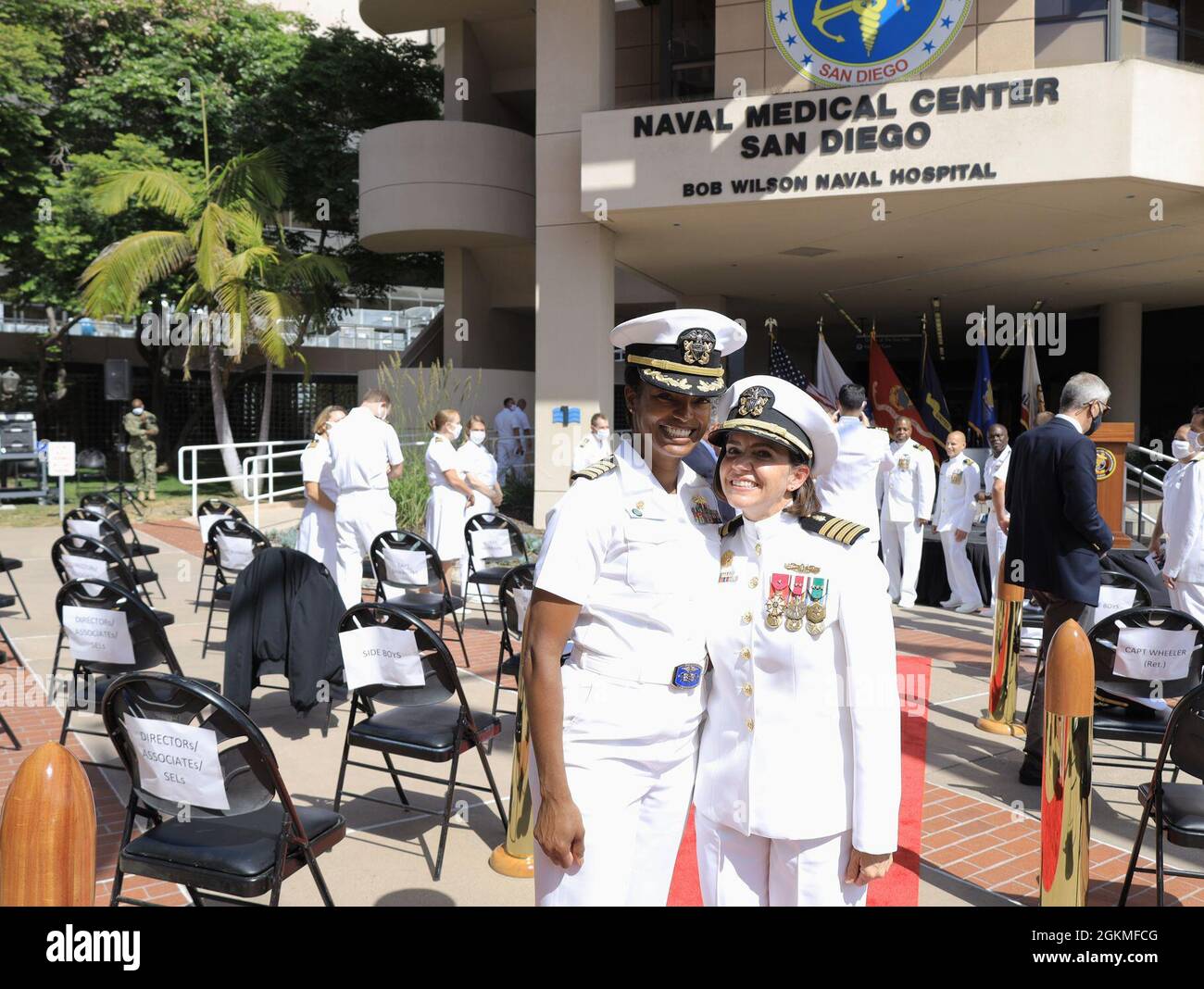 Capt. Kimberly Davis (right), Navy Medicine Readiness and Training