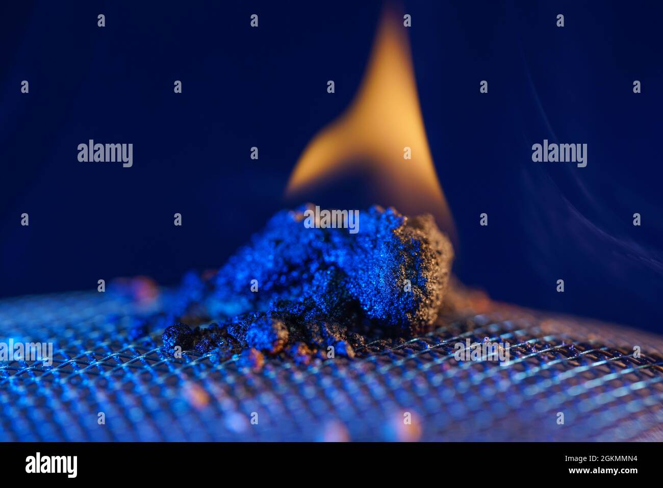 Spices for smoking in the studio photographed with smoke and dark