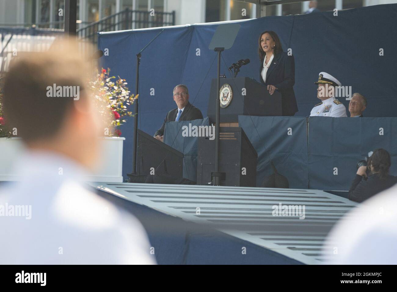 ANNAPOLIS, Md. (May 28, 2021) Vice President Kamala Harris delivers the