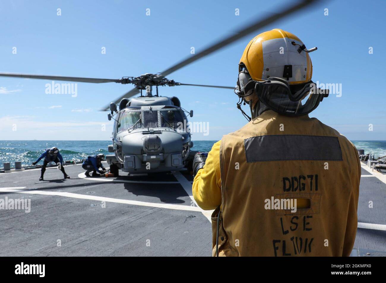 NORTH SEA (May 29, 2021) Boatswain’s Mate 2nd Class Cody Johannes