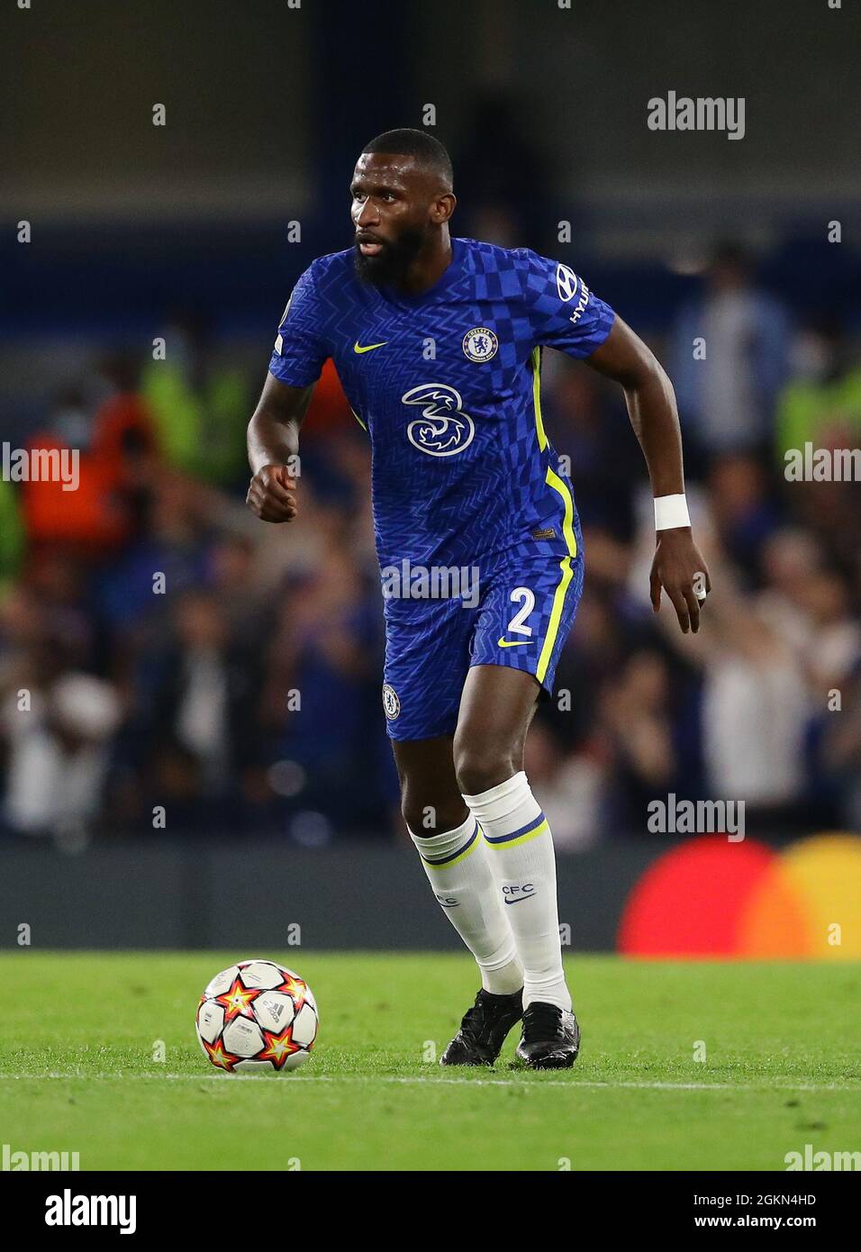The Rudiger London, England, 14th September 2021. Antonio Rudiger of Chelsea during ...
